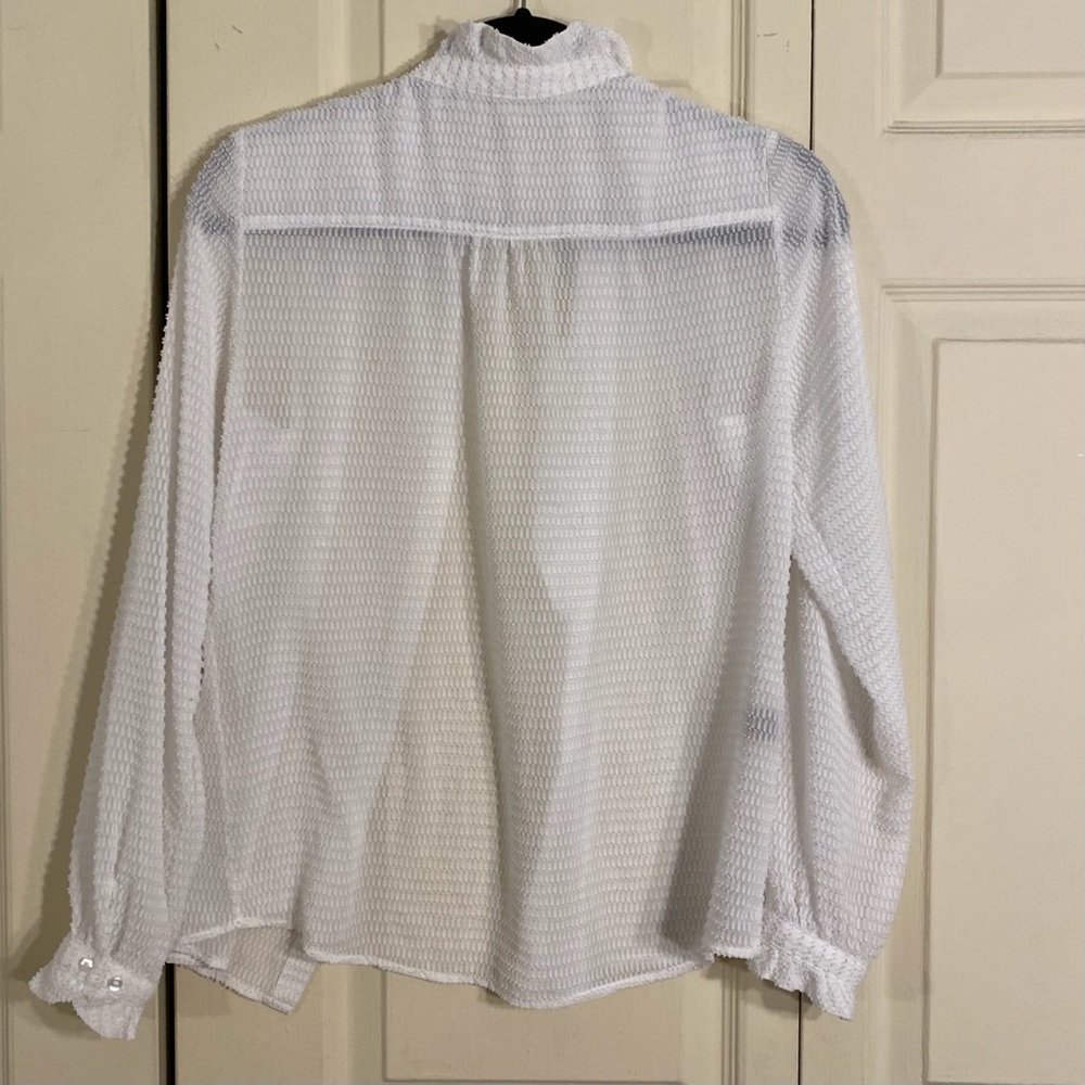 Comptoir Des Cotonniers - sheer textured blouse - Picture 3 of 5